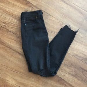 Made well black distressed jeans